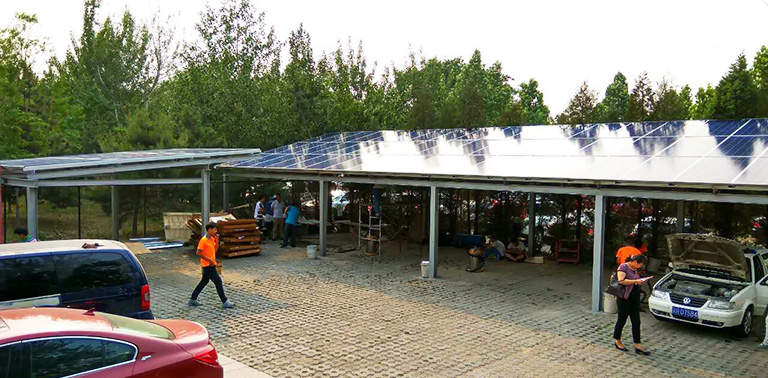 區(qū)城府光伏車(chē)棚充電站