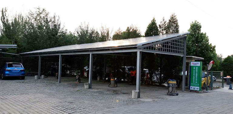 區(qū)城府光伏車(chē)棚充電站